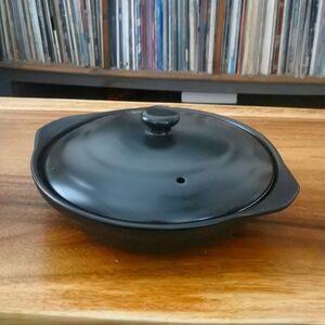 Black Ceramic dish with lid - new in box